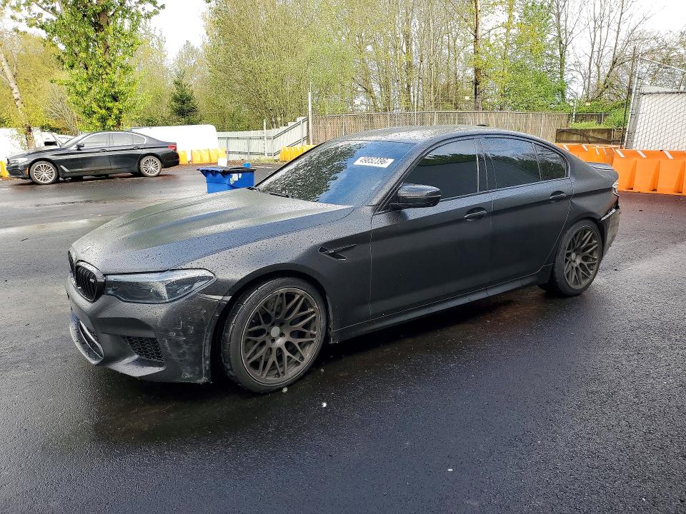 2019 BMW M5 VIN WBSJF0C59KB448442 COPART salvage auction — REAR END, Salvage Title, sold $20,200 on 2026-07-22 (photo 1)