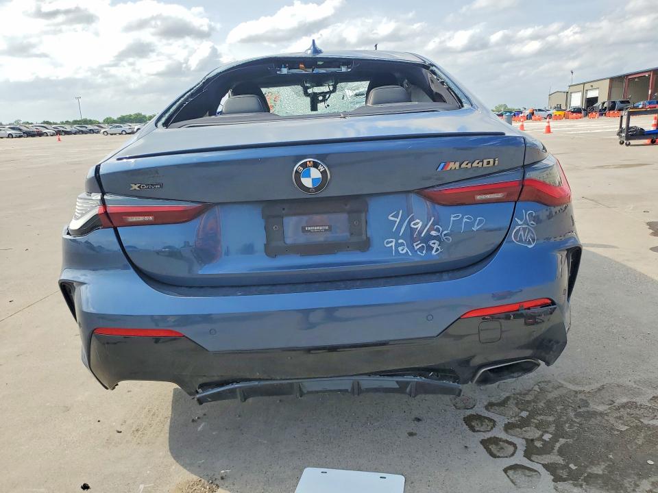2021 BMW M440i VIN WBA13AR08MCE79258 COPART salvage auction — ALL OVER, Tx - Salvage Vehicle Title, sold $3,700 on 2026-07-09 (photo 6)