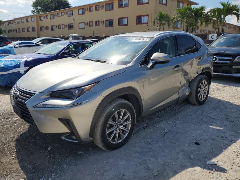 2020 Lexus Nx VIN JTJAARDZ8L5015977 COPART salvage auction — REAR END, Fl - Cert Of Title W/Slvg History (P), sold $12,900 on 2026-07-07 (photo 1)
