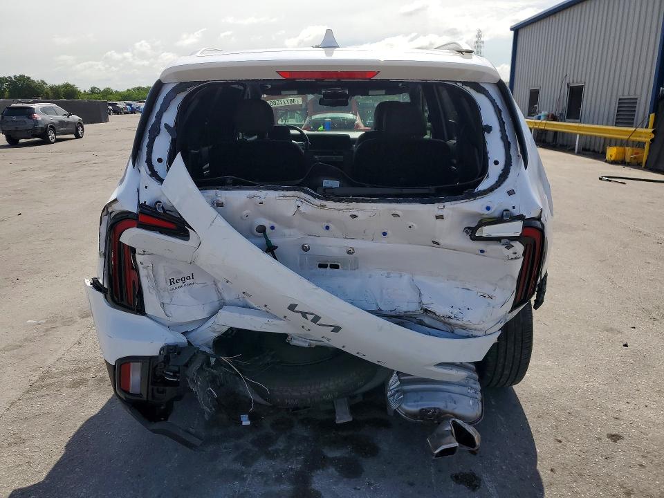 2024 Kia Telluride VIN 5XYP3DGC5RG491931 COPART salvage auction — REAR END, Fl - Certificate Of Destruction, sold $500 on 2026-07-30 (photo 6)