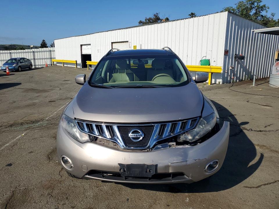 2010 Nissan Murano VIN JN8AZ1MW7AW138538 COPART salvage auction — FRONT END, Ca - Salvage Certificate, sold $325 on 2026-07-04 (photo 5)