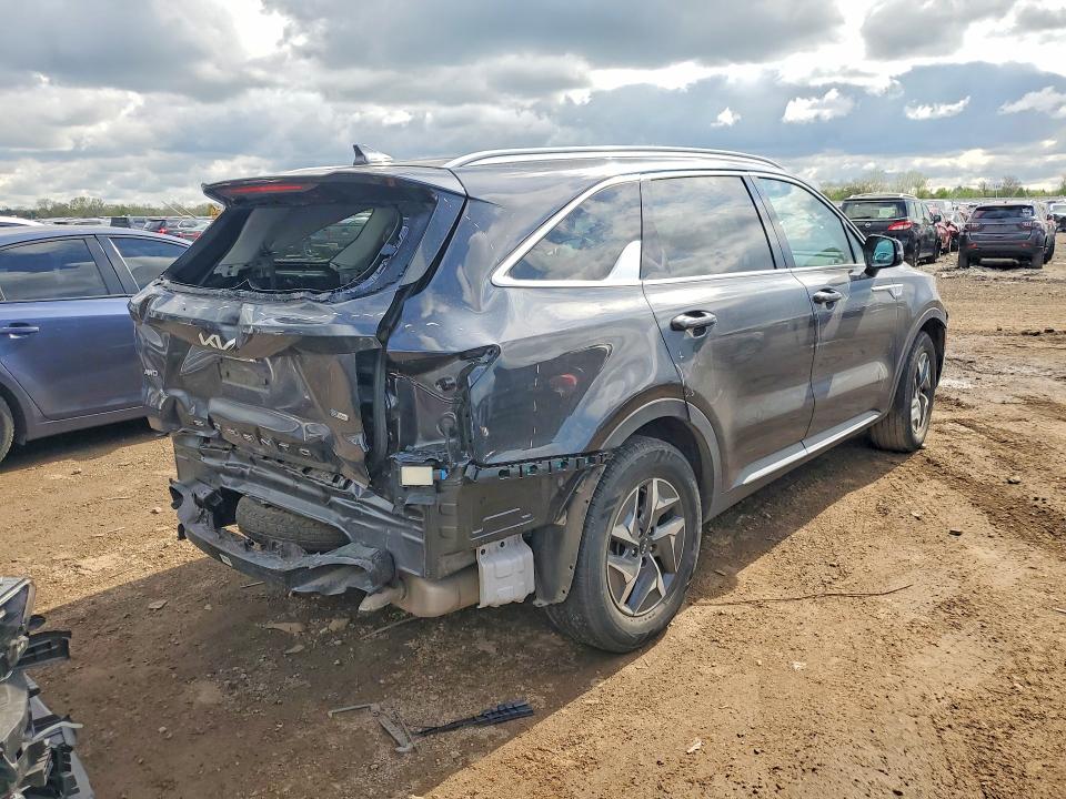 2022 Kia Sorento VIN KNDRGDLG4N5081887 COPART salvage auction — REAR END, Il - Salvage Certificate, sold $7,400 on 2026-07-02 (photo 3)