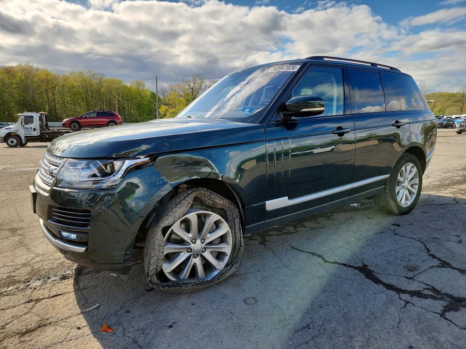 2016 Land rover RANGE ROVER VIN SALGS2PF8GA295733 COPART salvage auction — FRONT END, Id - Salvage Certificate Of Title, sold $9,400 on 2026-08-20 (photo 1)