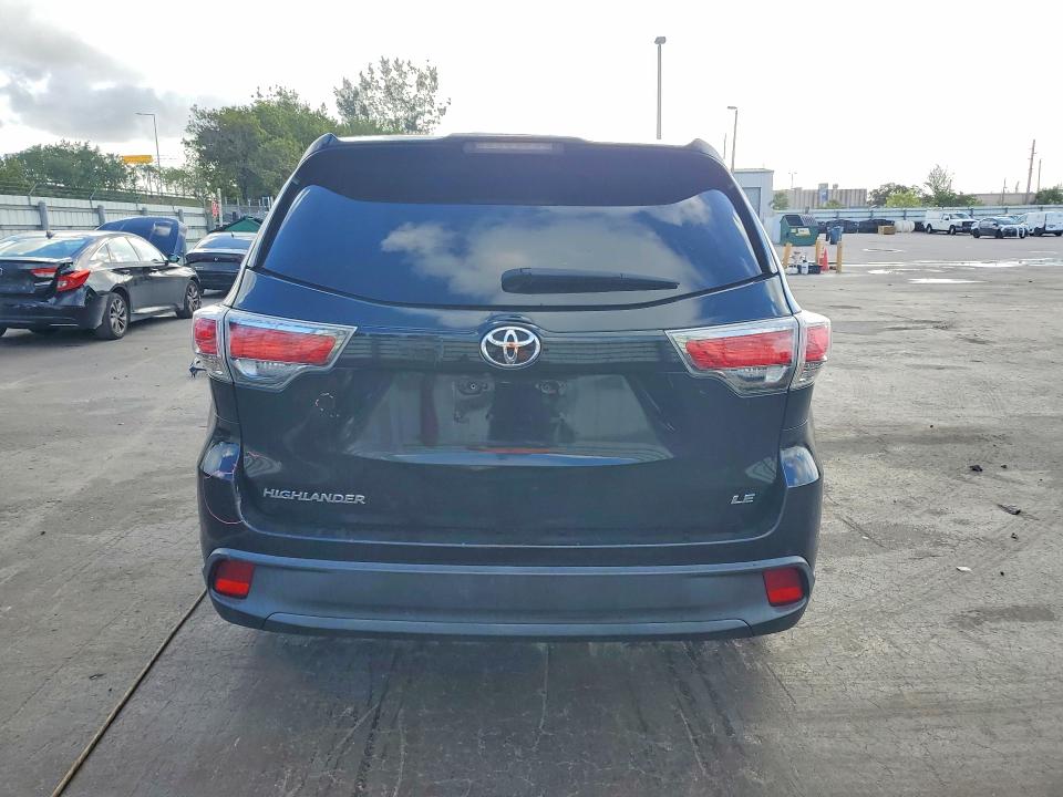 2014 Toyota Highlander VIN 5TDZKRFH3ES010254 COPART salvage auction — FRONT END, Fl - Cert Of Title Slvg Rebuildable, sold $5,200 on 2026-07-06 (photo 6)