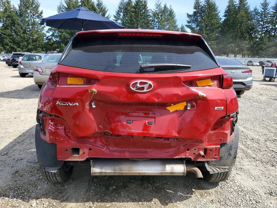 2021 Hyundai Kona VIN KM8K1CAA9MU691425 COPART salvage auction — REAR END, Wa - Bill Of Sale, sold $2,900 on 2026-07-07 (photo 6)