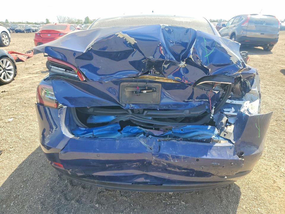2021 Tesla Model 3 VIN 5YJ3E1EB1MF961776 COPART salvage auction — REAR END, Il - Salvage Certificate, sold $6,100 on 2026-07-21 (photo 6)