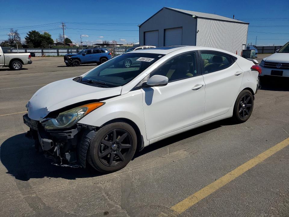 2013 Hyundai Elantra VIN 5NPDH4AE3DH430934 COPART salvage auction — FRONT END, ID - SALVAGE CERTIFICATE OF TITLE, sold $350 on 2026-07-02 (photo 1)