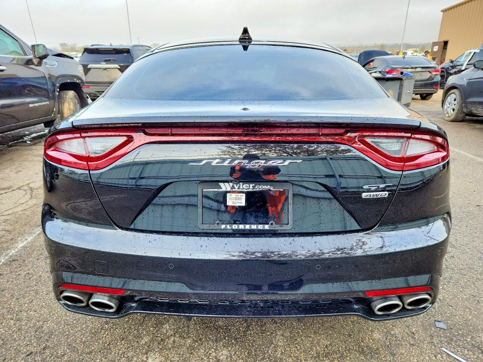 2020 Kia Stinger VIN KNAE55LC3L6073873 COPART salvage auction — FRONT END, Id - Salvage Certificate Of Title, sold $1,400 on 2026-07-15 (photo 6)