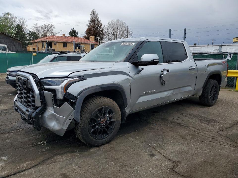 2022 Toyota Tundra VIN 5TFJA5EC0NX008843 COPART salvage auction — FRONT END, Co - Public - Salvage Title, sold $24,400 on 2026-07-23 (photo 1)