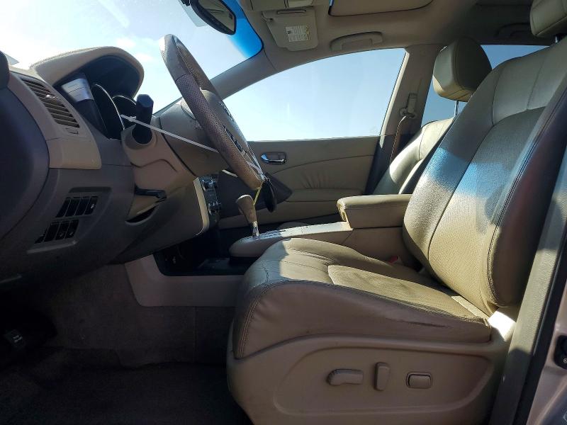 2010 Nissan Murano VIN JN8AZ1MW7AW138538 COPART salvage auction — FRONT END, Ca - Salvage Certificate, sold $325 on 2026-07-04 (photo 7)
