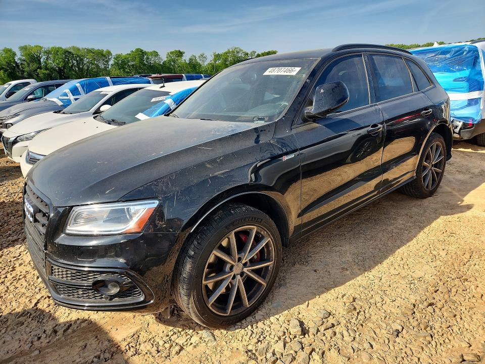 2017 Audi Sq5 VIN WA1CCAFP4HA009413 COPART salvage auction — REAR END, Tx - Salvage Vehicle Title, sold $6,200 on 2026-07-08 (photo 1)