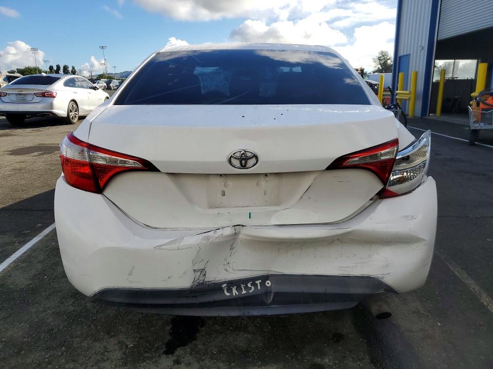 2014 Toyota Corolla VIN 5YFBURHE2EP069500 COPART salvage auction — REAR END, Ca - Salvage Certificate, sold $2,500 on 2026-07-10 (photo 6)