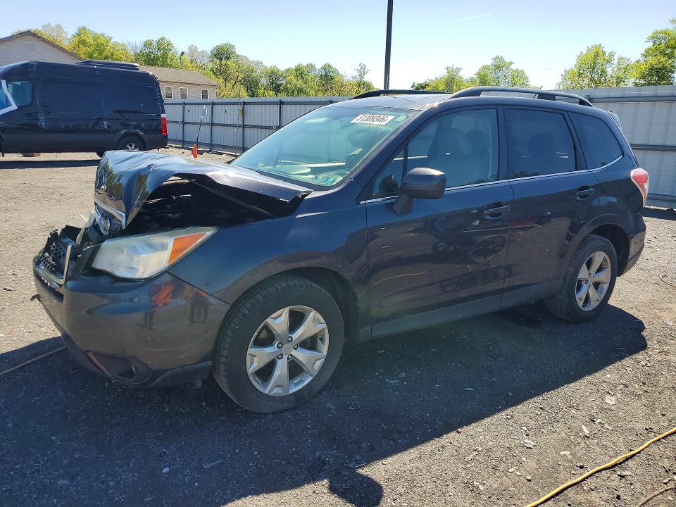 2014 Subaru Forester VIN JF2SJAHC2EH408665 COPART salvage auction — FRONT END, Pa - Certificate Of Salvage, sold $400 on 2026-07-02 (photo 1)