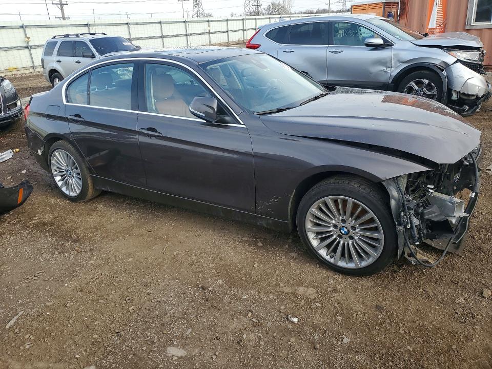 2015 BMW 3er VIN WBA3B9G51FNR94471 COPART salvage auction — FRONT END, Il - Salvage Certificate, sold $2,700 on 2026-07-21 (photo 4)