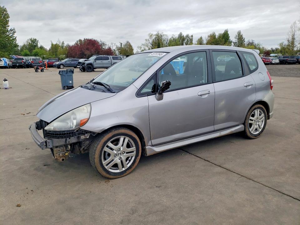 2007 Honda Fit VIN JHMGD38647S030418 COPART salvage auction — FRONT END, Or - Salvage Title Certificate, sold $1,400 on 2026-07-06 (photo 1)