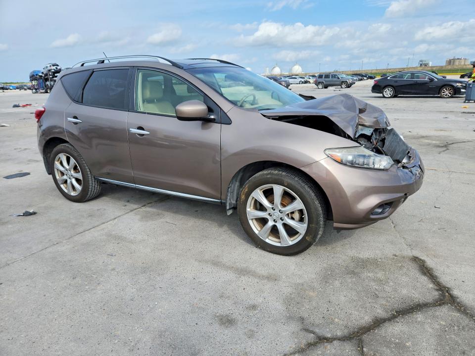 2014 Nissan Murano VIN JN8AZ1MU8EW417761 COPART salvage auction — FRONT END, La - Cert Of Title-Salvage, sold $450 on 2026-07-29 (photo 4)