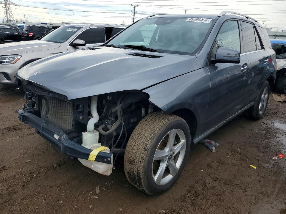 2018 Mercedes-benz Gle VIN 4JGDA5HB6JB017243 COPART salvage auction — FRONT END, Il - Salvage Certificate, sold $7,700 on 2026-07-09 (photo 1)