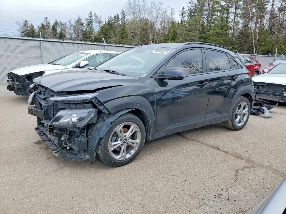 2023 Hyundai Kona VIN KM8K22AB9PU933599 COPART salvage auction — FRONT END, On - Permit Salvage, sold $3,100 on 2026-07-28 (photo 1)