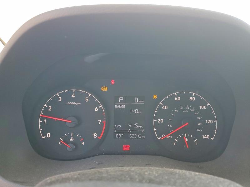 2021 Hyundai Accent VIN 3KPC24A69ME138070 COPART salvage auction — REAR END, Nv - Salvage Title, sold $3,100 on 2026-07-09 (photo 9)