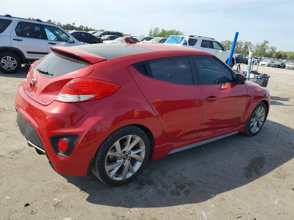 2015 Hyundai Veloster VIN KMHTC6AE5FU221771 COPART salvage auction — MINOR DENT/SCRATCHES, In - Certificate Of Title, sold $3,400 on 2026-07-08 (photo 3)