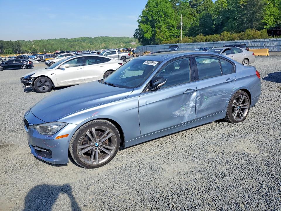 2013 BMW 3er VIN WBA3C1G55DNR48895 COPART salvage auction — SIDE, Nc - Salvage Certificate Of Title, sold $2,200 on 2026-08-06 (photo 1)