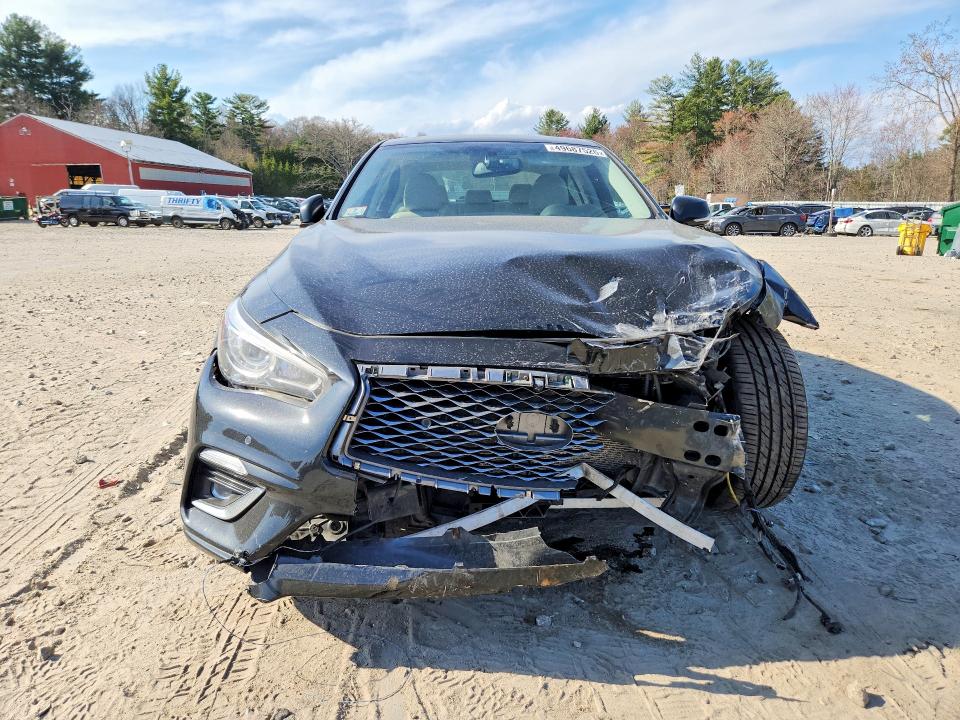 2021 Infiniti Q50 VIN JN1EV7BR1MM754831 COPART salvage auction — FRONT END, Ma - Cert Of Title-Salvage, sold $3,600 on 2026-08-24 (photo 5)