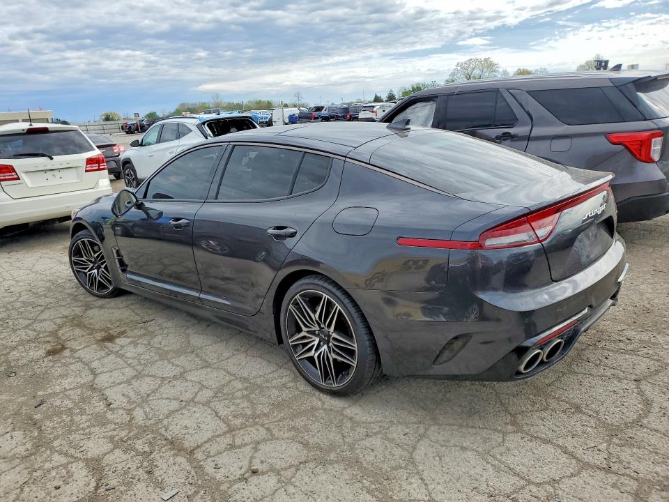 2023 Kia Stinger VIN KNAE55LC2P6129730 COPART salvage auction — FRONT END, Salvage Title, sold $700 on 2026-07-21 (photo 2)