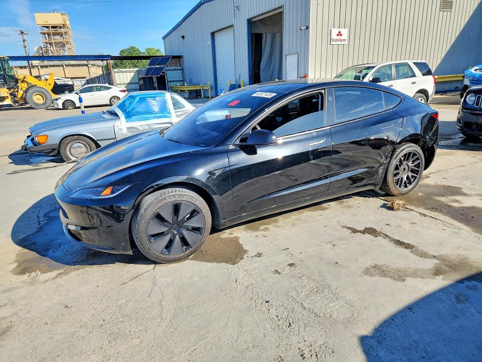 2025 Tesla Model 3 VIN 5YJ3E1EA8SF921182 COPART salvage auction — REAR END, LA, sold $150 on 2026-07-22 (photo 1)