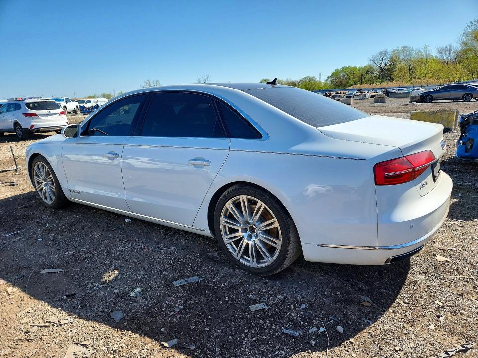 2015 Audi A8 VIN WAU32AFD1FN031015 COPART salvage auction — FRONT END, Il - Salvage Certificate, sold $6,900 on 2026-07-08 (photo 2)
