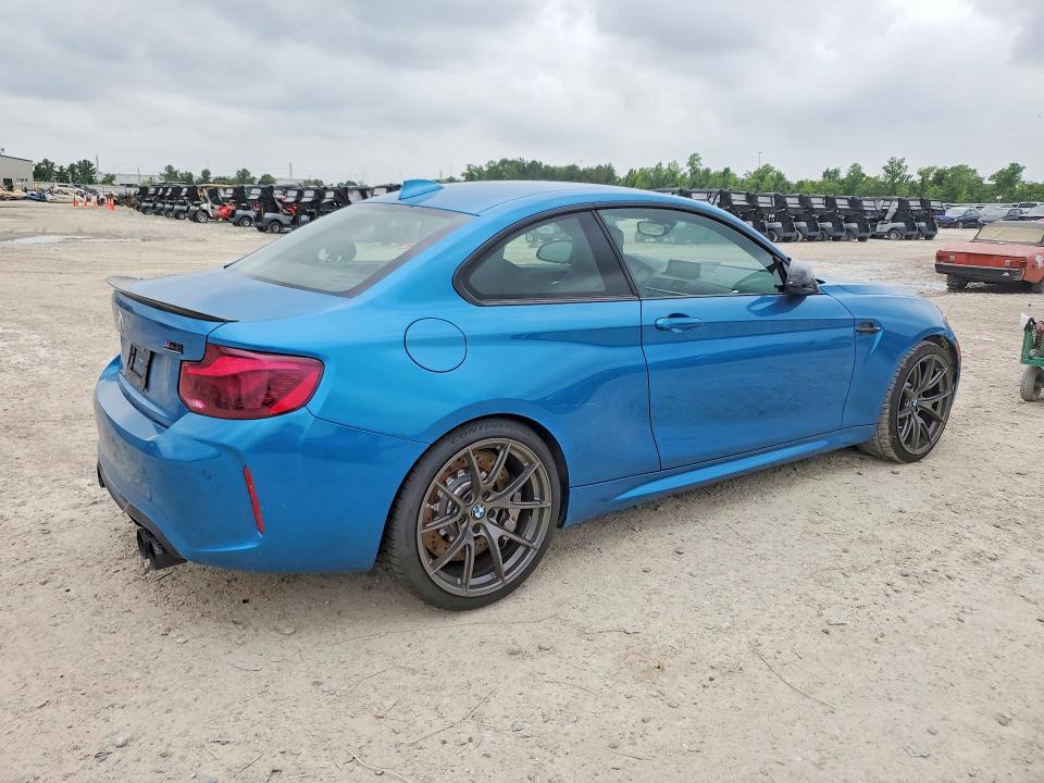 2020 BMW M2 VIN WBS2U7C06L7E15865 COPART salvage auction — UNDERCARRIAGE, Tx - Salvage Vehicle Title, sold $23,100 on 2026-07-10 (photo 3)
