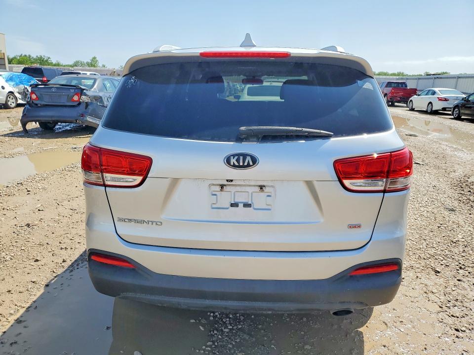 2018 Kia Sorento VIN 5XYPG4A38JG407098 COPART salvage auction — HAIL, Ks - Certificate Of Title, sold $500 on 2026-07-28 (photo 6)