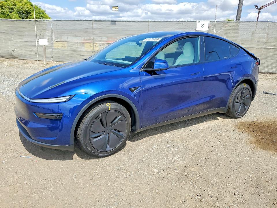 2026 Tesla Model y VIN 7SAYGDEE2TF609237 COPART salvage auction — REAR END, Ca - Salvage Certificate, sold $21,500 on 2026-07-10 (photo 1)