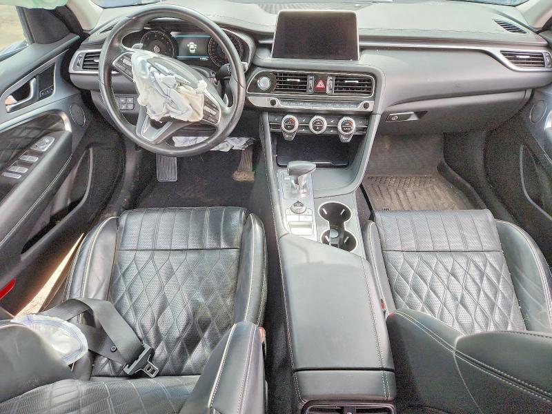 2021 Genesis G70 VIN KMTG54LE9MU073429 COPART salvage auction — FRONT END, Ab - Bos - Salvage, sold $3,450 on 2026-07-07 (photo 8)