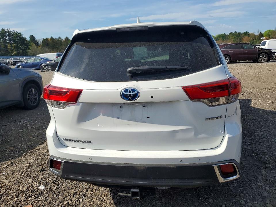 2019 Toyota Highlander hybrid VIN 5TDDGRFH4KS075752 COPART salvage auction — FRONT END, Md - Cert Of Salvage > 75% Damage, sold $3,850 on 2026-07-13 (photo 6)