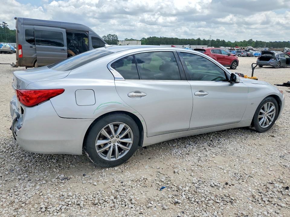 2015 Infiniti Q50 VIN JN1BV7AP7FM356707 COPART salvage auction — REAR END, Tx - Certificate Of Title, sold $2,900 on 2026-07-02 (photo 3)