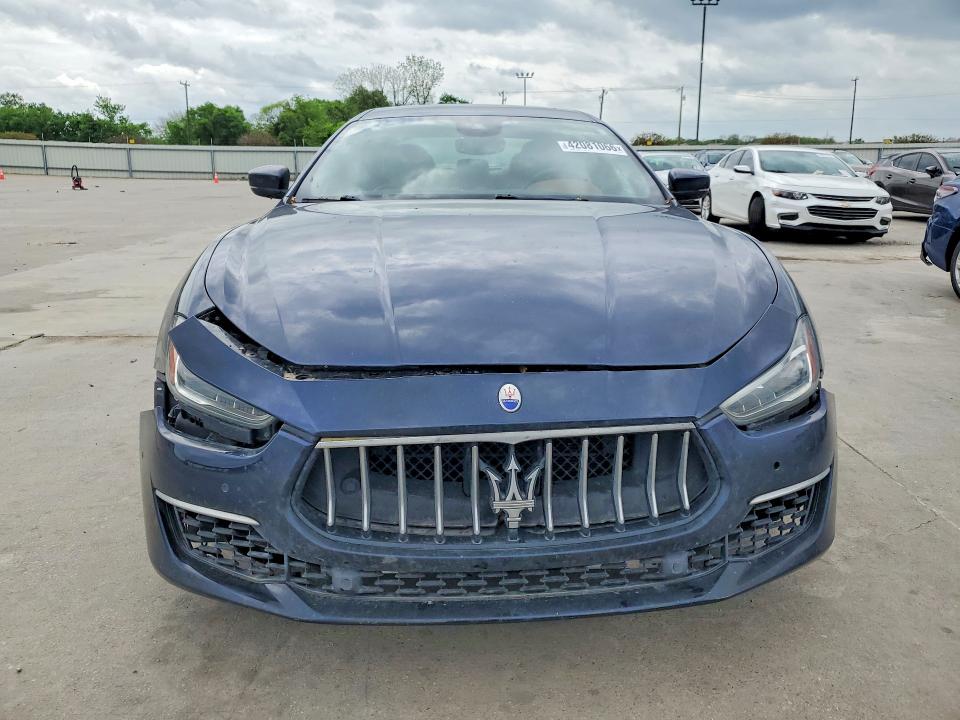 2019 Maserati Ghibli VIN ZAM57YTL7K1319118 COPART salvage auction — FRONT END, Tx - Salvage Vehicle Title, sold $10,900 on 2026-07-09 (photo 5)