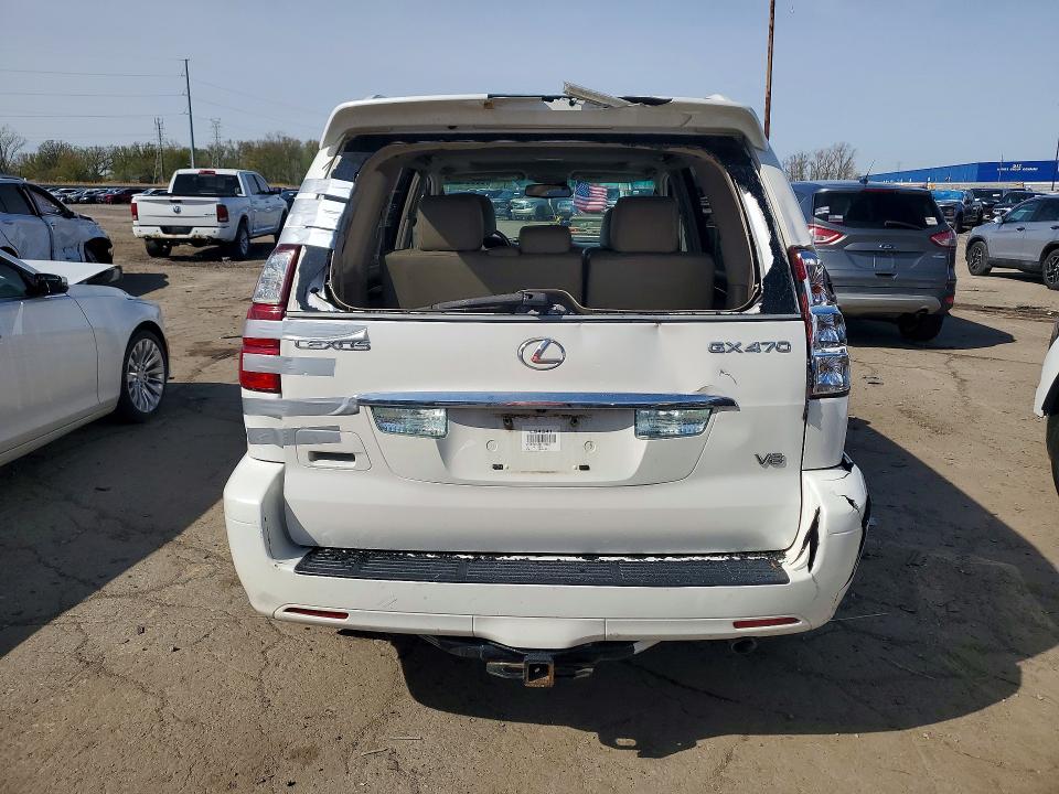 2008 Lexus Gx VIN JTJBT20X080167685 COPART salvage auction — REAR END, Nc - Salvage Certificate Of Title, sold $4,300 on 2026-07-10 (photo 6)