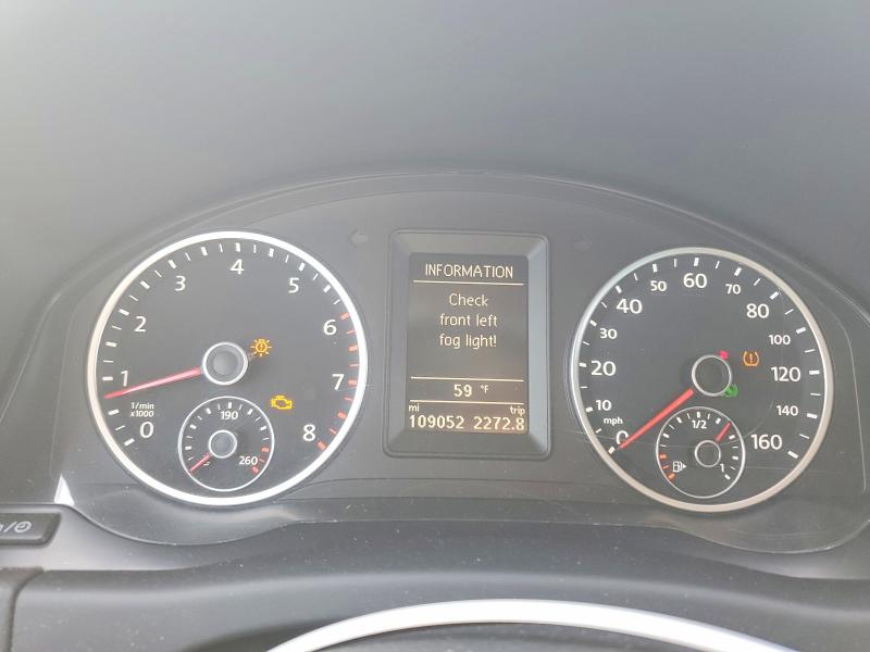 2013 Volkswagen Tiguan VIN WVGBV7AXXDW522681 COPART salvage auction — FRONT END, Id - Salvage Certificate Of Title, sold $875 on 2026-07-21 (photo 9)