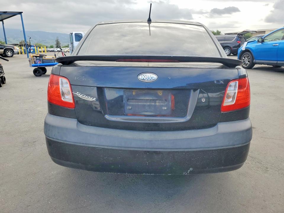 2008 Kia Rio VIN KNADE123286304646 COPART salvage auction — FRONT END, Ca - Salvage Certificate, sold $50 on 2026-07-14 (photo 6)