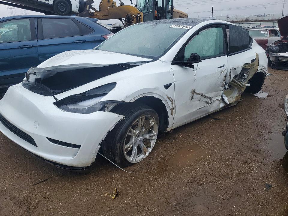 2023 Tesla Model y VIN 7SAYGDEEXPF809921 COPART salvage auction — ALL OVER, Il - Salvage Certificate, sold $1,650 on 2026-07-07 (photo 1)