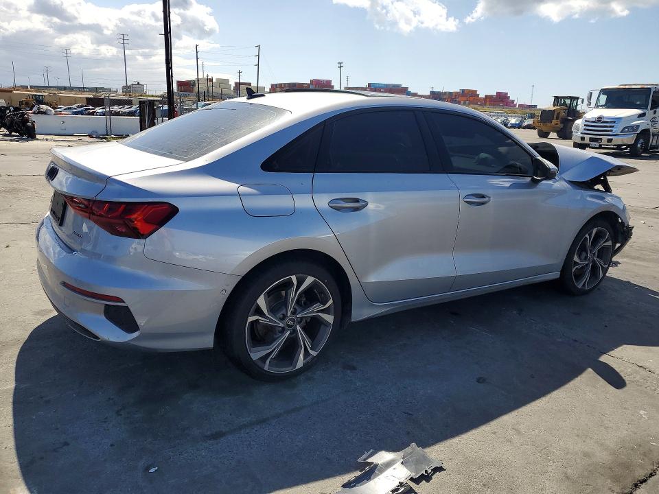 2022 Audi A3 VIN WAUHUDGYXNA100549 COPART salvage auction — FRONT END, Salvage Title, sold $3,300 on 2026-07-15 (photo 3)
