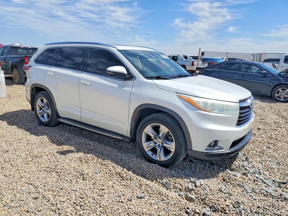 2015 Toyota Highlander VIN 5TDDKRFH8FS208453 COPART salvage auction — HAIL, Tx - Certificate Of Title, sold $7,800 on 2026-07-14 (photo 4)