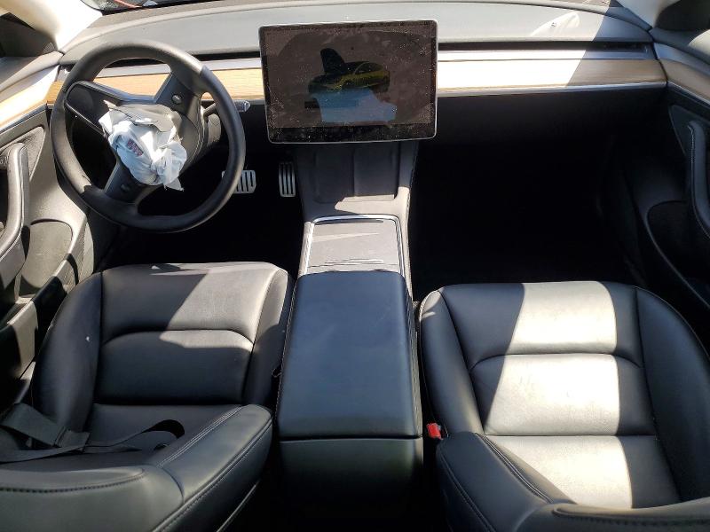 2022 Tesla VIN 5YJ3E1EC8NF265829 COPART salvage auction — FRONT END, Ca - Salvage Certificate, sold $8,500 on 2026-07-30 (photo 8)