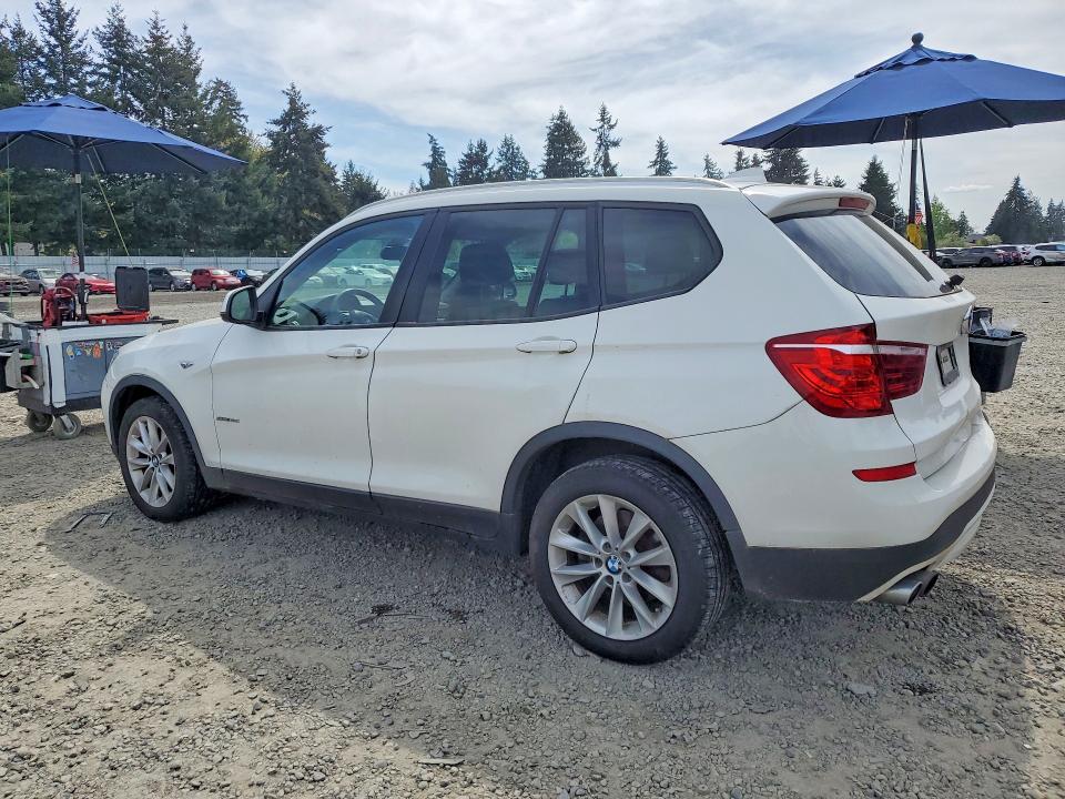 2017 BMW X3 VIN 5UXWZ7C57H0T44077 COPART salvage auction — REAR END, Ca - Dis/Dlr/Exp Only Clean Title (P), sold $875 on 2026-07-07 (photo 2)