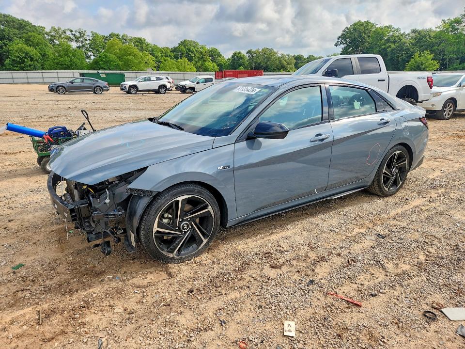 2022 Hyundai Elantra VIN KMHLR4AF1NU325670 COPART salvage auction — FRONT END, AL, sold $250 on 2026-07-21 (photo 1)