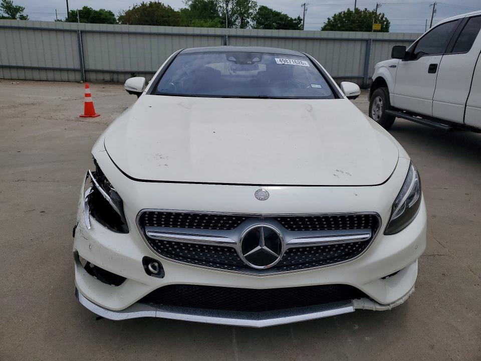 2015 Mercedes-benz S-klasse VIN WDDXJ8FB5FA010566 COPART salvage auction — FRONT END, Tx - Salvage Vehicle Title, sold $13,900 on 2026-07-09 (photo 5)