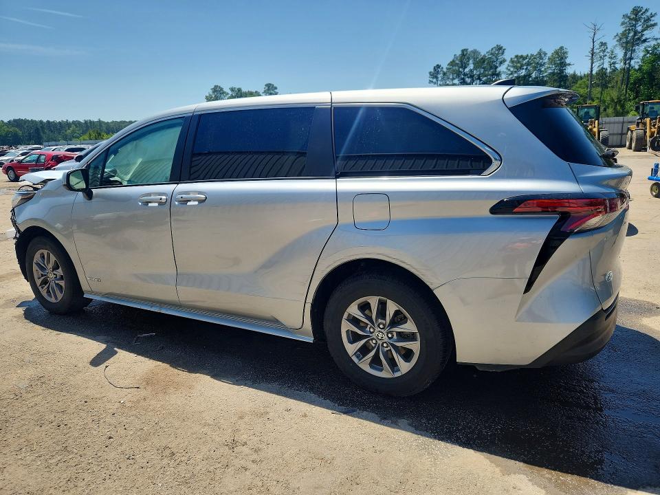 2021 Toyota Sienna VIN 5TDKRKEC3MS028956 COPART salvage auction — FRONT END, Sc - Cert Of Title-Salvage, sold $7,100 on 2026-07-20 (photo 2)