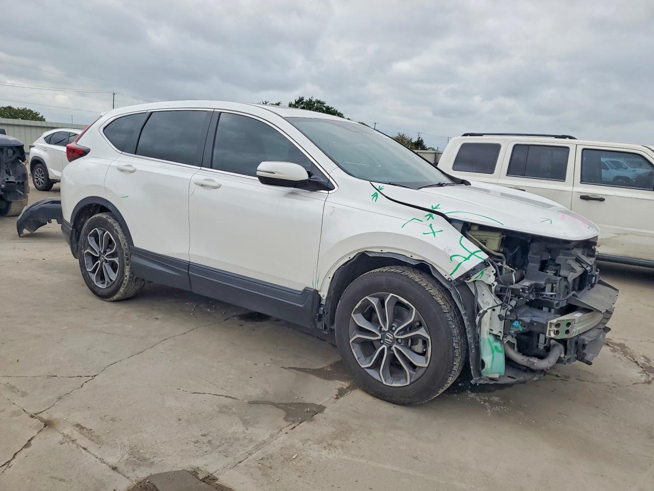 2022 Honda CR-V VIN 5J6RW1H55NA022602 COPART salvage auction — Front End, TX - SALVAGE VEHICLE TITLE, sold $11,500 on 2026-06-25 (photo 4)
