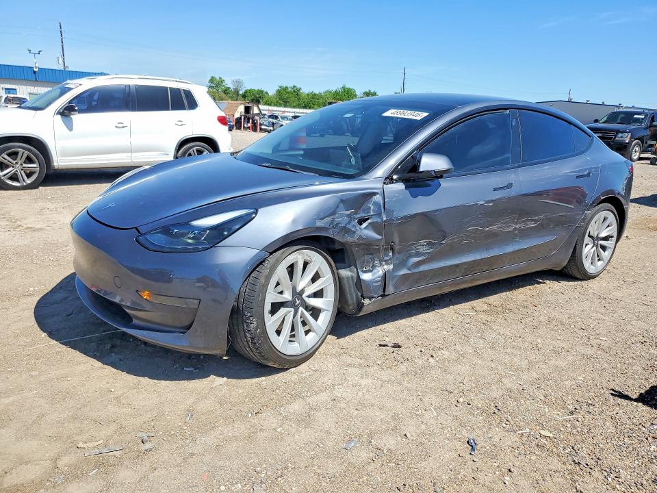 2023 Tesla Model 3 VIN 5YJ3E1EA5PF472230 COPART salvage auction — FRONT END, Tx - Salvage Vehicle Title, sold $1,000 on 2026-07-20 (photo 1)