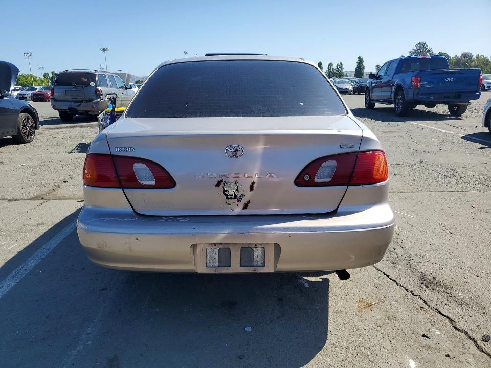 1999 Toyota Corolla VIN 1NXBR12E1XZ221974 COPART salvage auction — MINOR DENT/SCRATCHES, Ca - Dis/Dlr/Exp Only Clean Title, sold $325 on 2026-07-10 (photo 6)